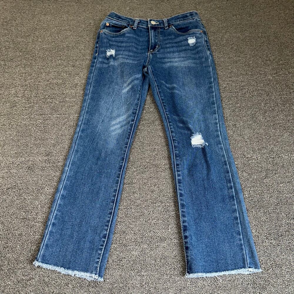 Signature by Levi Strauss Heritage High Rise Ankle Straight Jeans Girls Youth 14